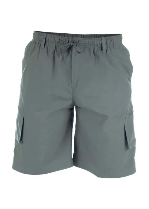 Duke Grey Nick Elasticated Waist Cargo Shorts