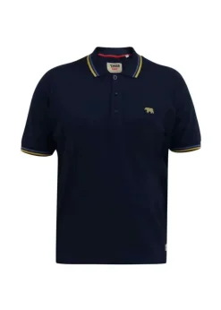 Duke Navy Hamford 1 Ribbed Collar Kingsize Polo Shirt