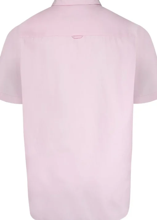 Duke Pink James Oxford Kingsize Short-Sleeved Shirt