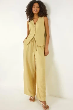 Dusk Lime Dusk Elasticated Waist Wide Leg Trouser