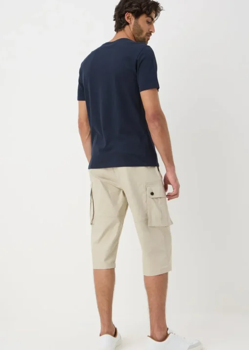 Ecru 3/4 Cargo Shorts
