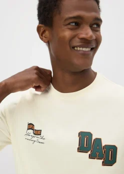 Ecru Dad Printed T-Shirt