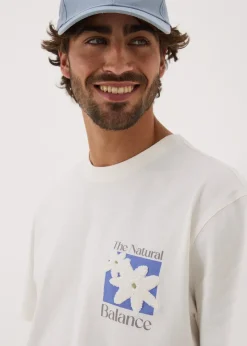 Ecru Natural Balance Boucle T-Shirt