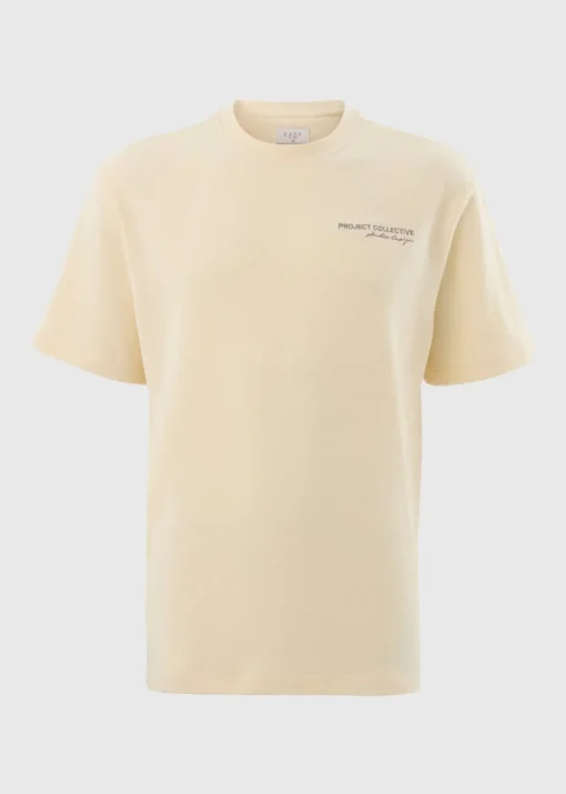 Ecru Project Collective Textured T-Shirt