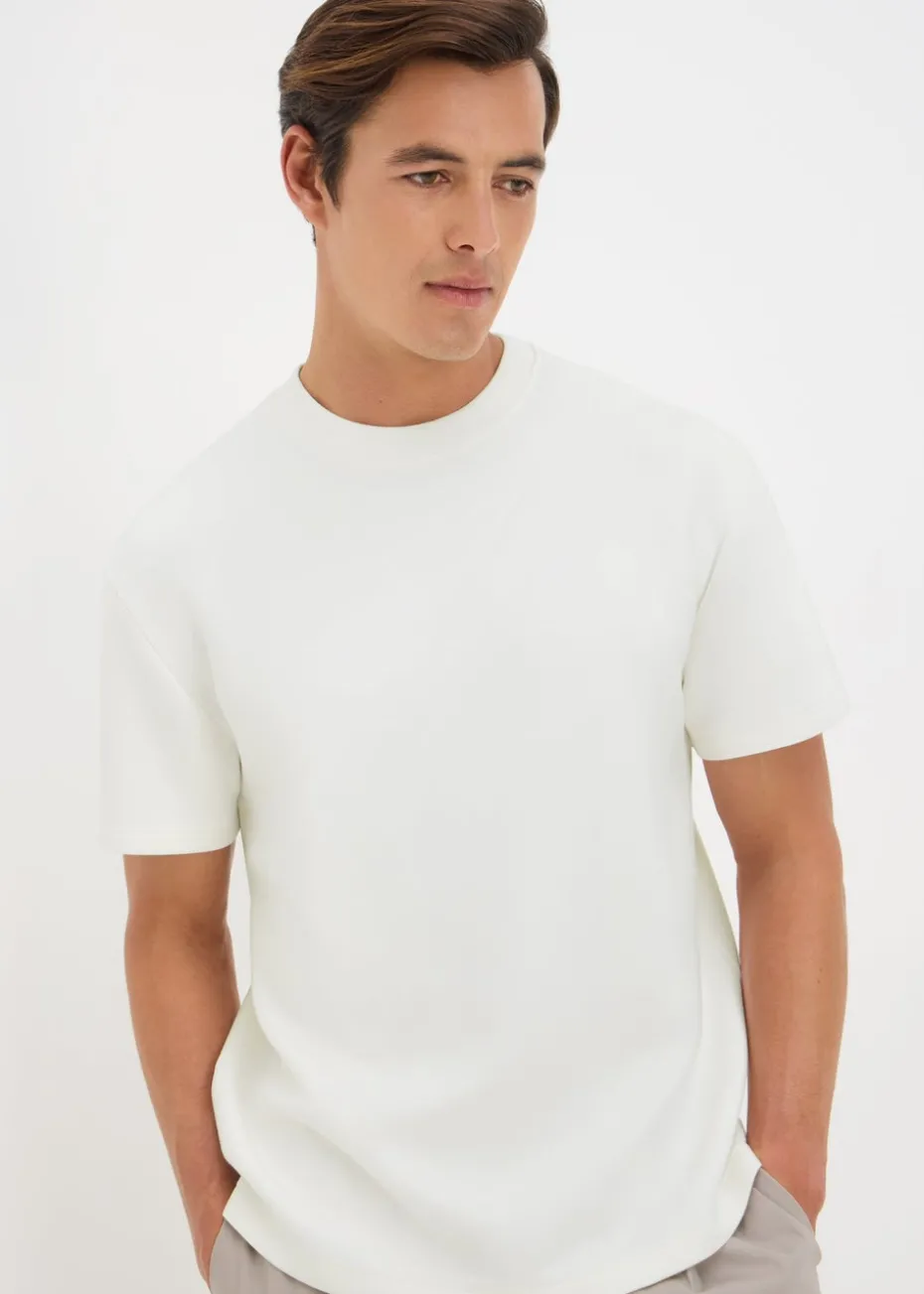 Ecru Smart Scuba T-Shirt