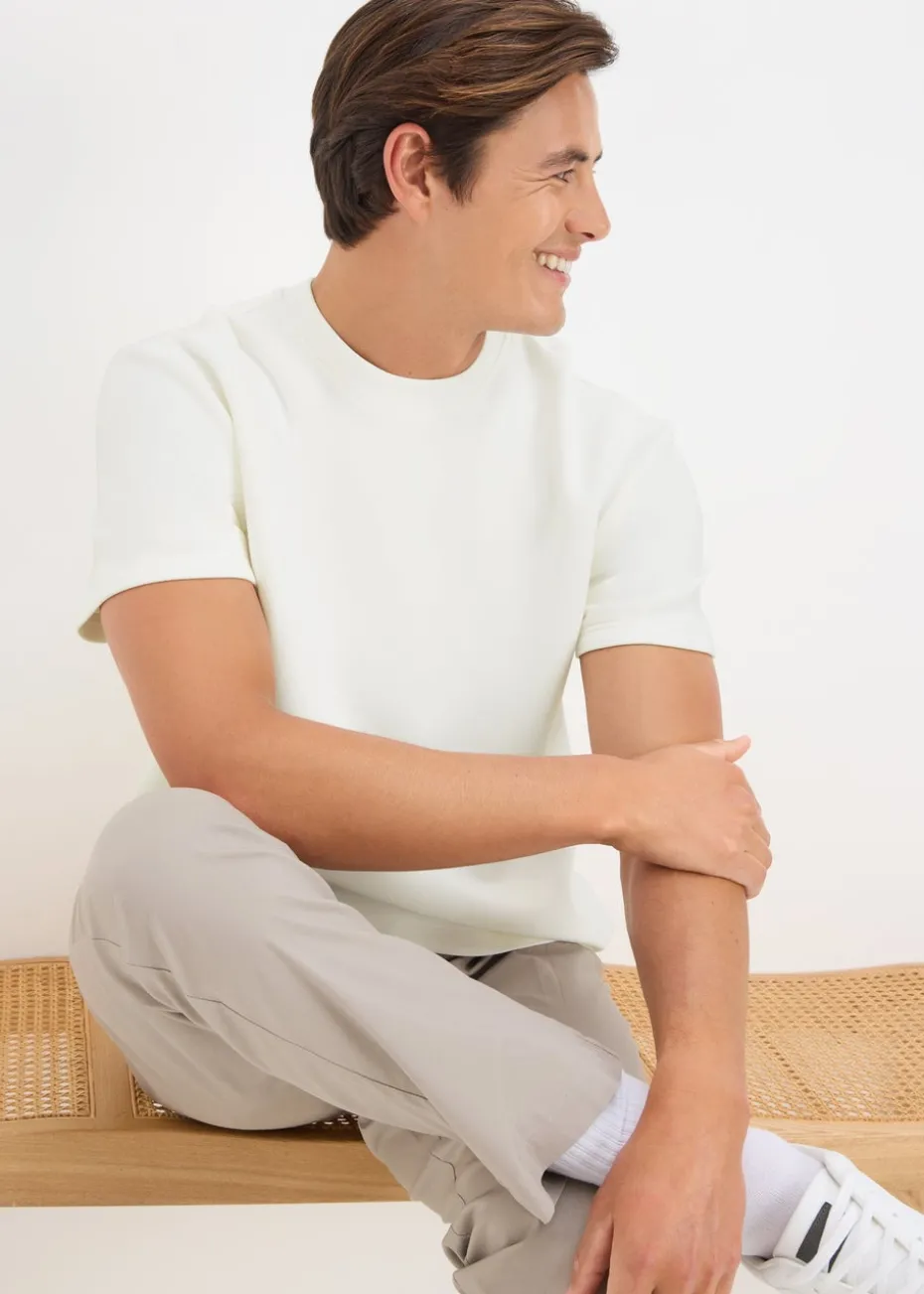 Ecru Smart Scuba T-Shirt