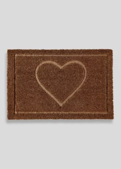 Embossed Heart Doormat
