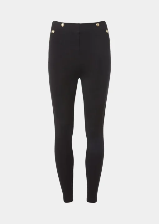 Et Vous Black Button Leggings