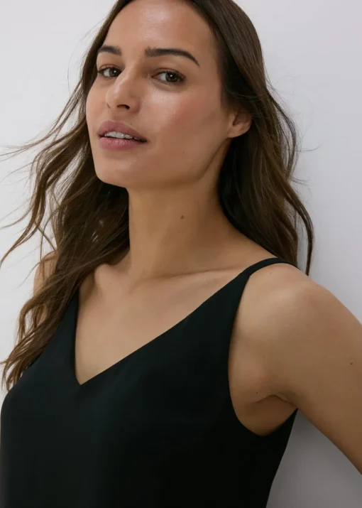 Et Vous Black Plain Cami Top