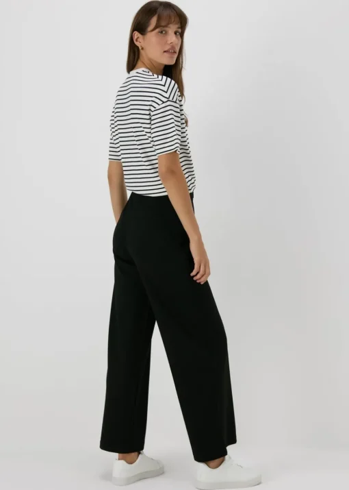 Et Vous Black Ponte Wide Leg Trousers
