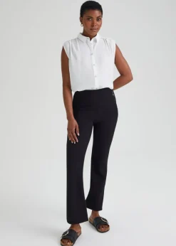Et Vous Black Ribbed Trousers