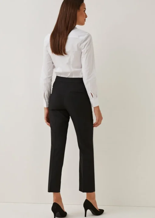 Et Vous Black Straight Fit Trousers (Regular)