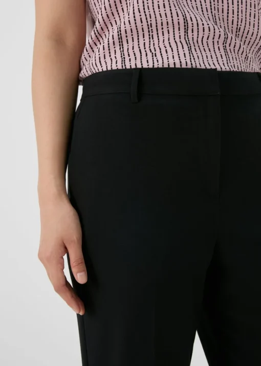 Et Vous Black Straight Leg Trousers