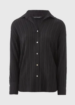 Et Vous Black Textured Co Ord Shirt