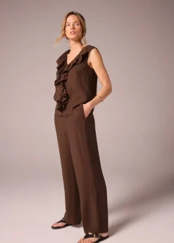 Et Vous Brown Wide Leg Trousers