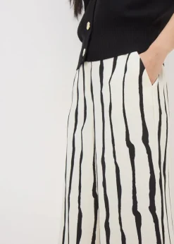 Et Vous Cream Stripe Co Ord Trousers