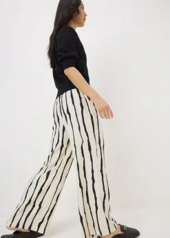 Et Vous Cream Stripe Co Ord Trousers