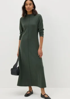 Et Vous Dark Green Fit & Flare Midi Dress