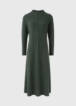 Et Vous Dark Green Fit & Flare Midi Dress