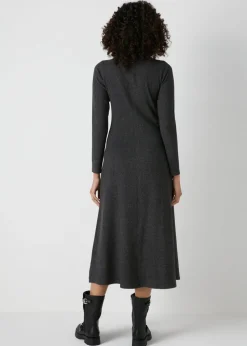 Et Vous Grey Midi Dress
