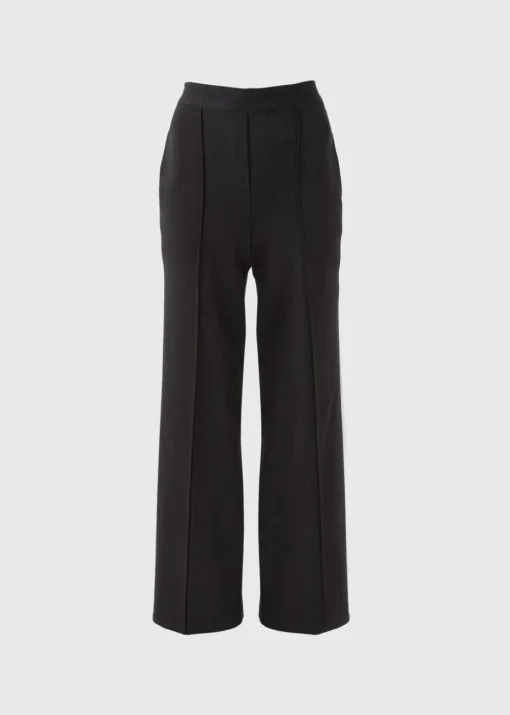 Et Vous Grey Regular Wide Leg Trousers