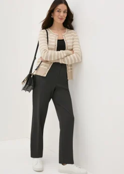 Et Vous Grey Straight Leg Trousers