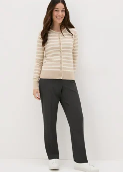 Et Vous Grey Straight Leg Trousers