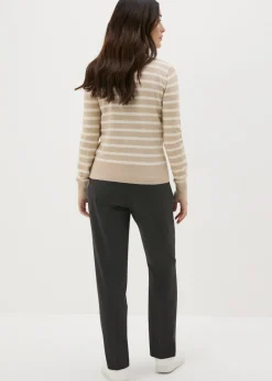 Et Vous Grey Straight Leg Trousers