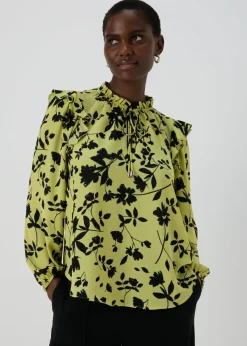Et Vous Lime Floral Blouse