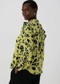 Et Vous Lime Floral Blouse