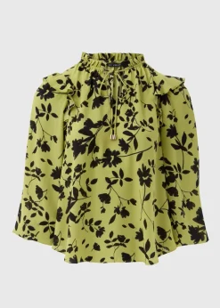 Et Vous Lime Floral Blouse