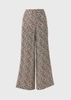 Et Vous Stone Animal Spot Wide Leg Co Ord Trousers