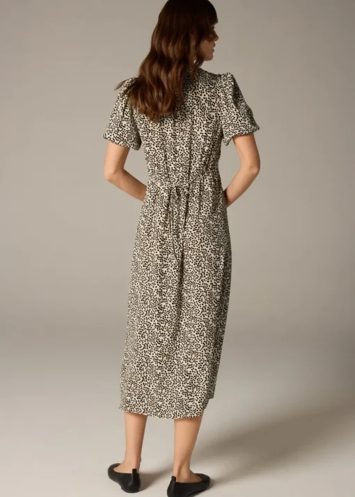 Et Vous Stone Animal Spot Midi Tea Dress