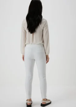 Et Vous White Capri Trousers