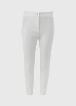 Et Vous White Capri Trousers