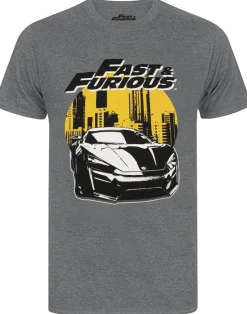 Fast And Furious Grey Logo T-Shirt