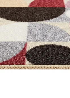 FloorMatters Printed Loop Purple Geo Washable Runner and Mat