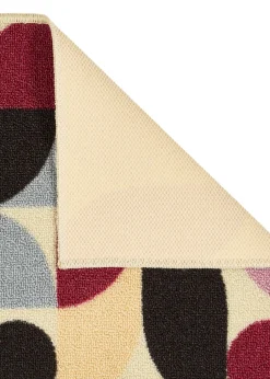 FloorMatters Printed Loop Purple Geo Washable Runner and Mat