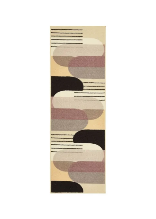 FloorMatters Printed Loop Modern Arches Washable Runner and Mat
