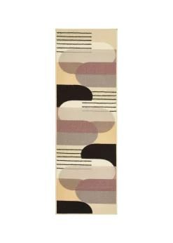 FloorMatters Printed Loop Modern Arches Washable Runner and Mat