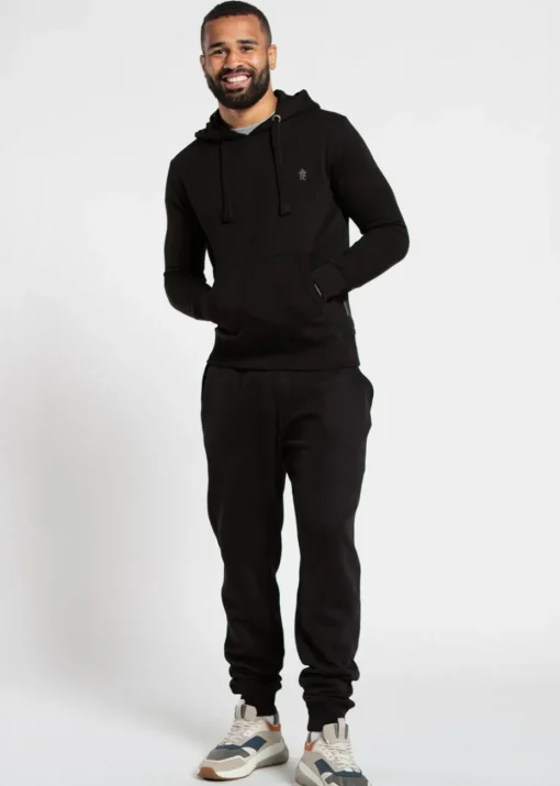 French Connection Black Cotton Blend Joggers
