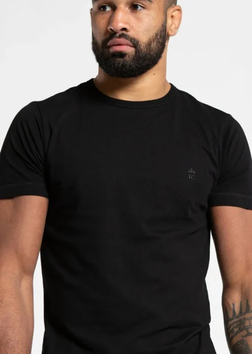 French Connection Black Cotton T-Shirts Pack of 3