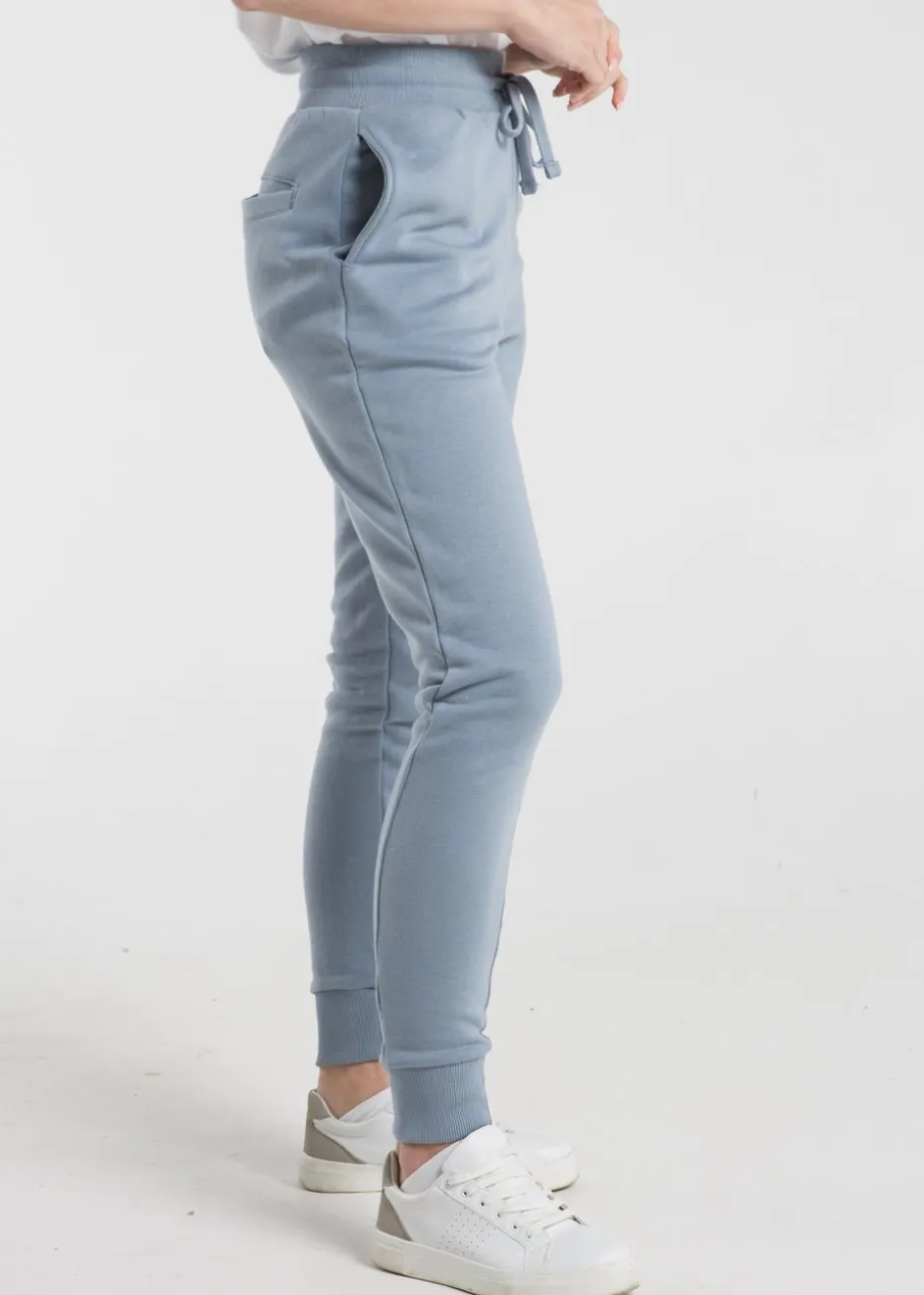 French Connection Blue Cotton Blend Slim-fit Drawstring Joggers