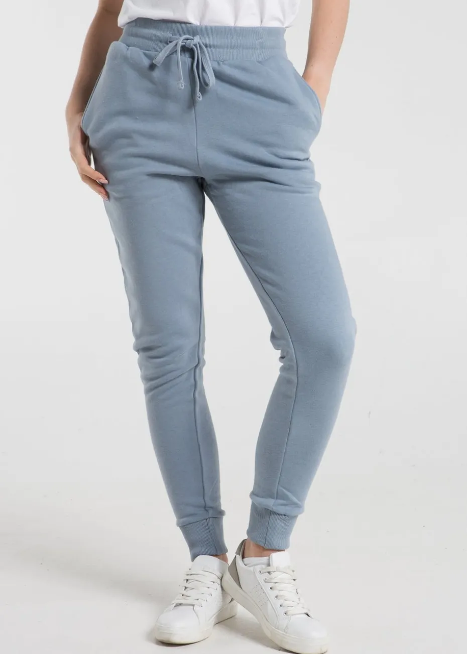 French Connection Blue Cotton Blend Slim-fit Drawstring Joggers