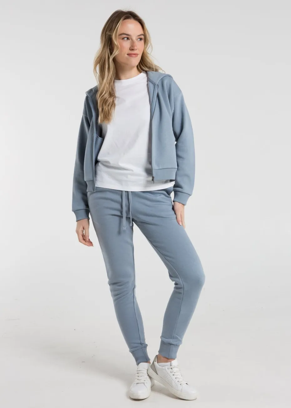 French Connection Blue Cotton Blend Slim-fit Drawstring Joggers