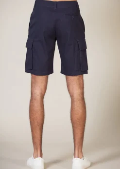 French Connection Navy Cotton Cargo Shorts
