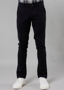 French Connection Navy Cotton Regular Fit Chino Trousers