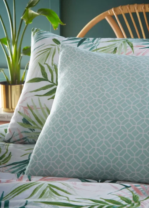 furn. Bali Palm Tropical Duvet Cover Set