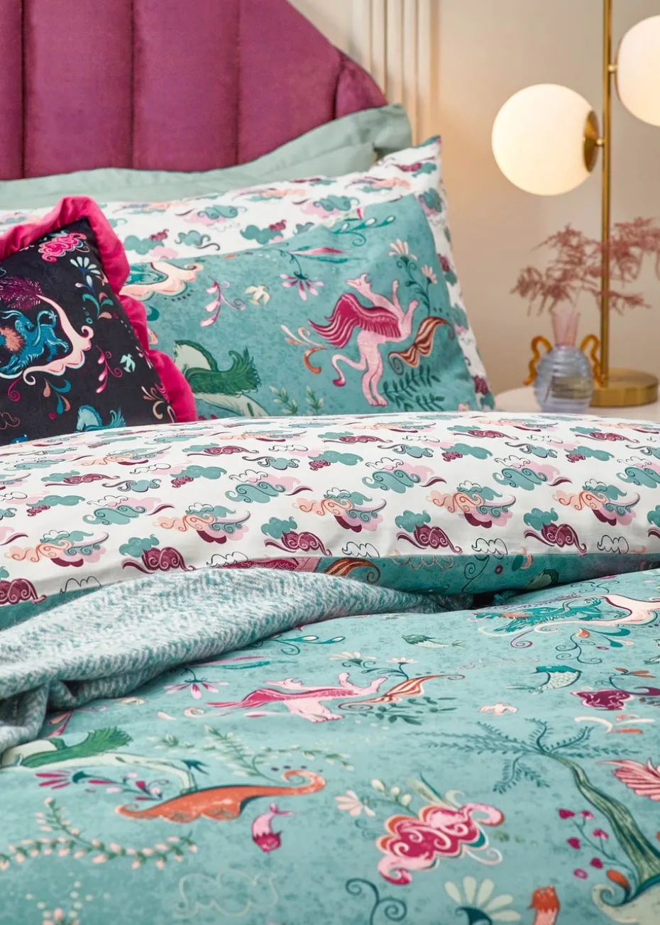 furn. Blue Athena Mythological Duvet Cover Set