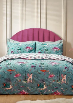 furn. Blue Athena Mythological Duvet Cover Set